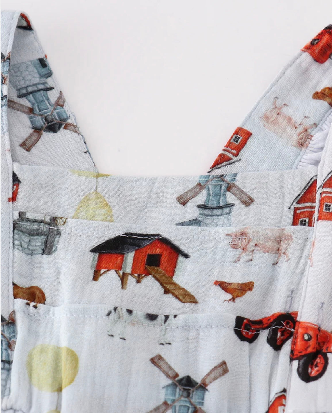 Farm Muslin Ruffle Dress