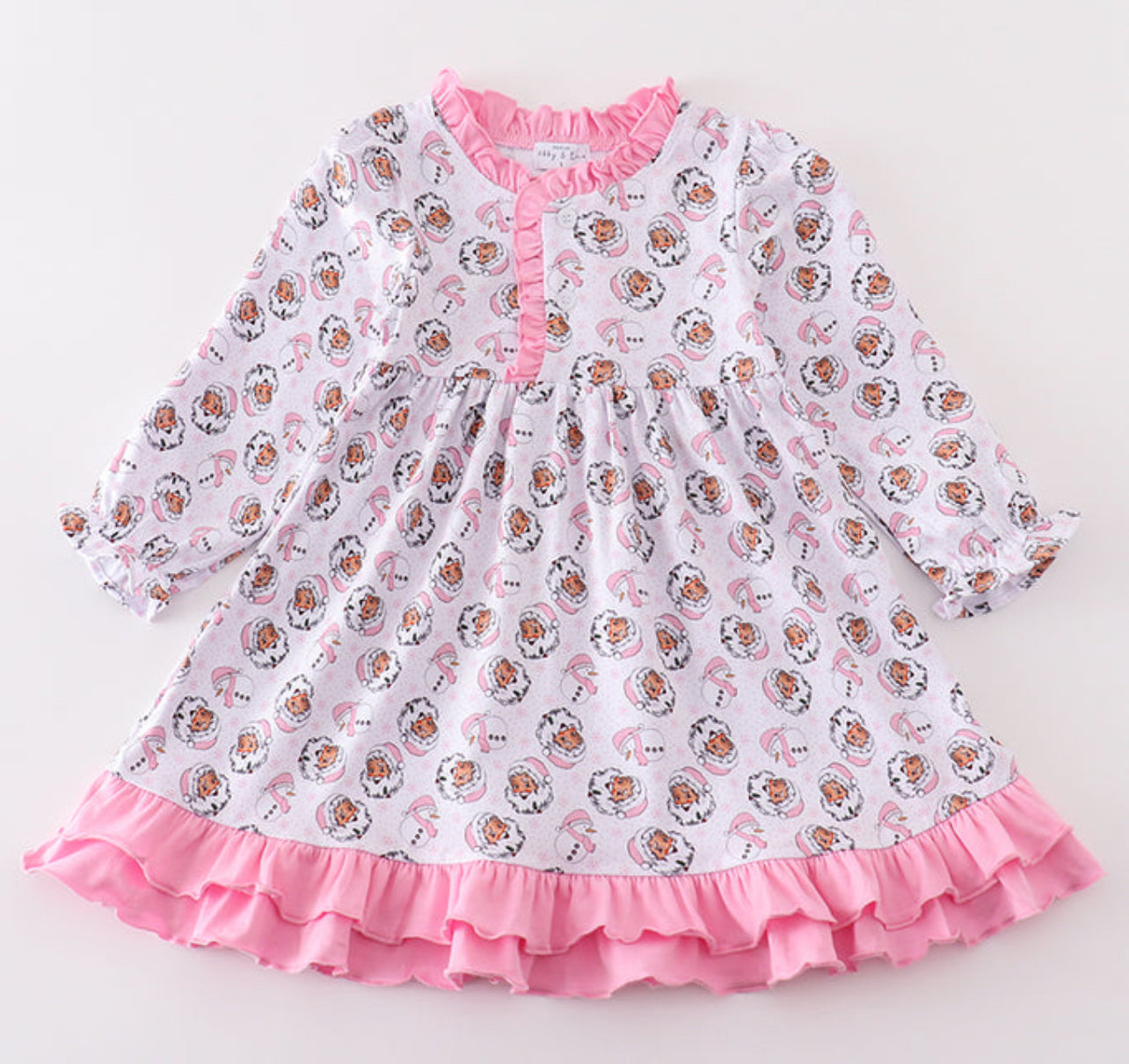 Pink Santa Ruffle Gown