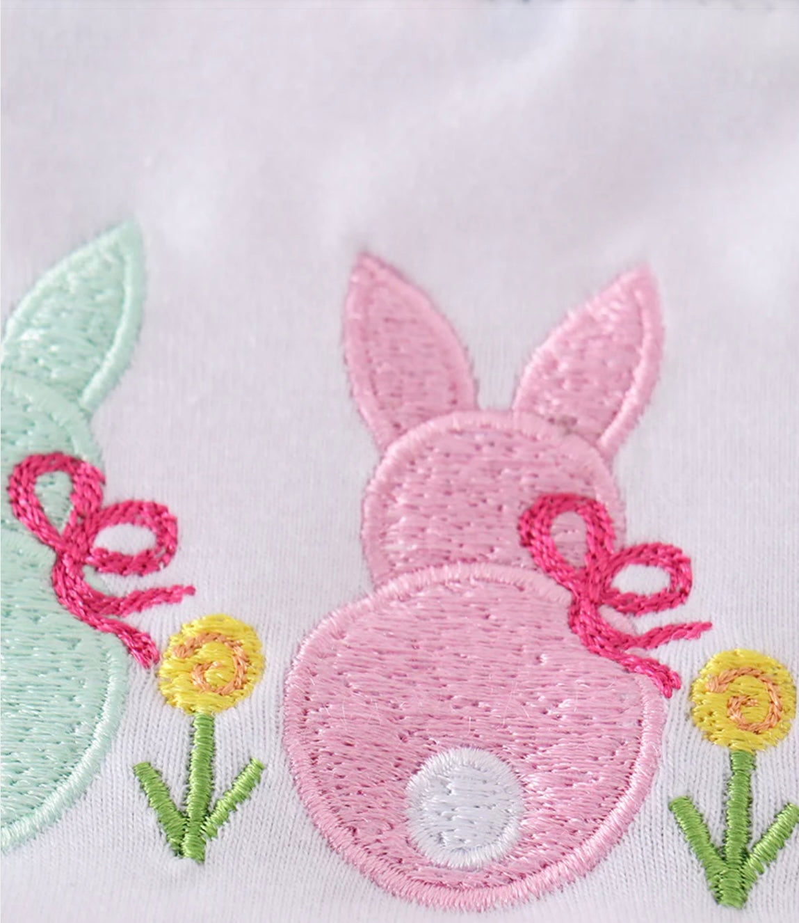 Floral Bunny Embroidered Bubble