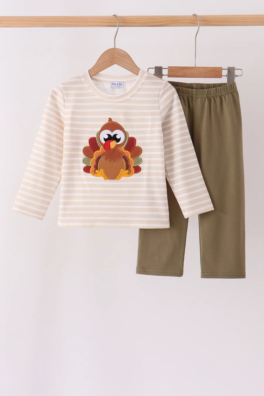 Olive Striped Turkey Pant Set