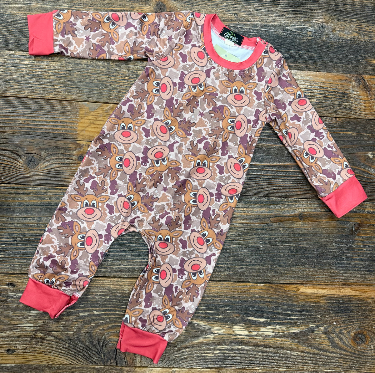 Camo Reindeer Romper