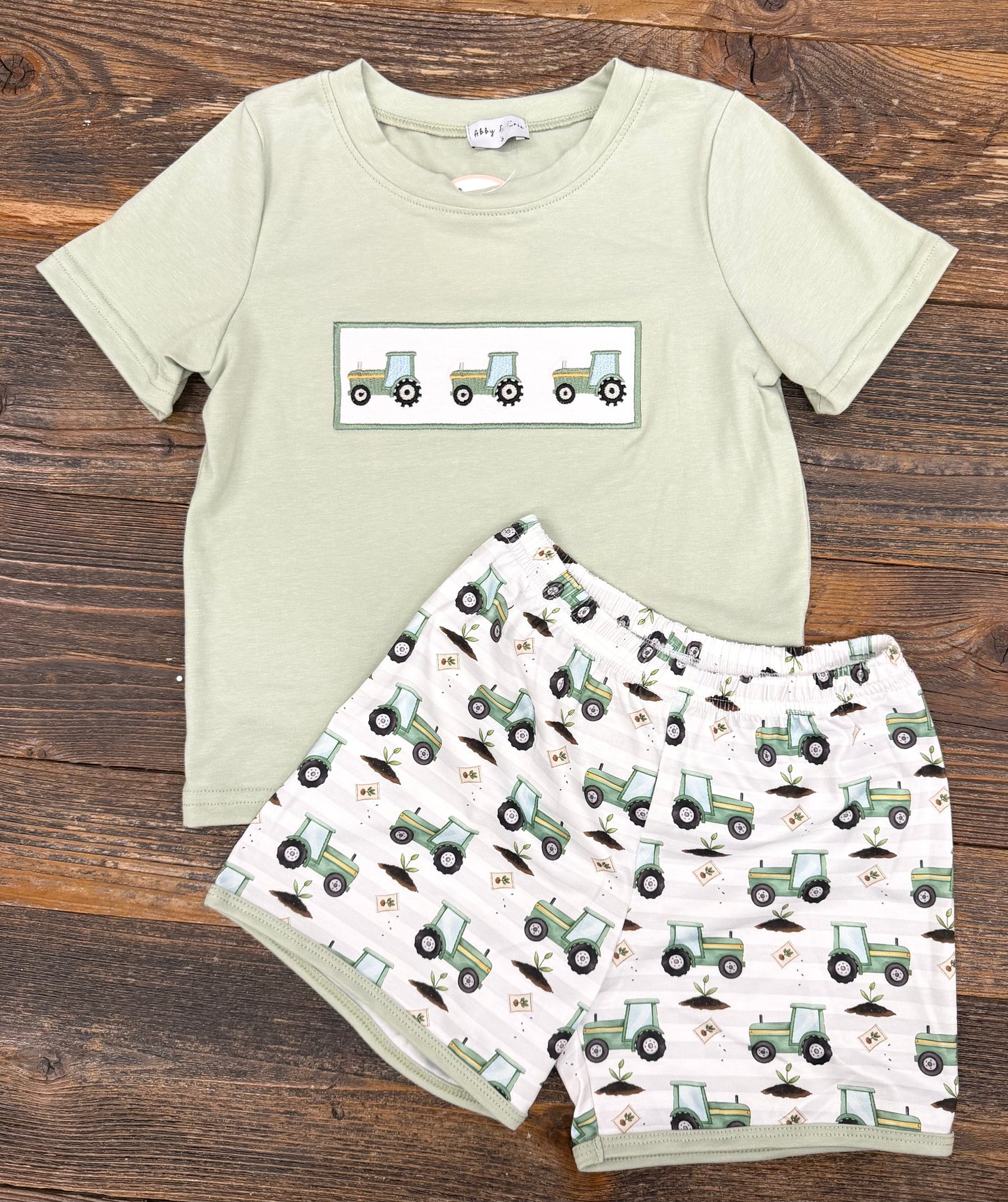 Sage Farm Embroidered Short Set