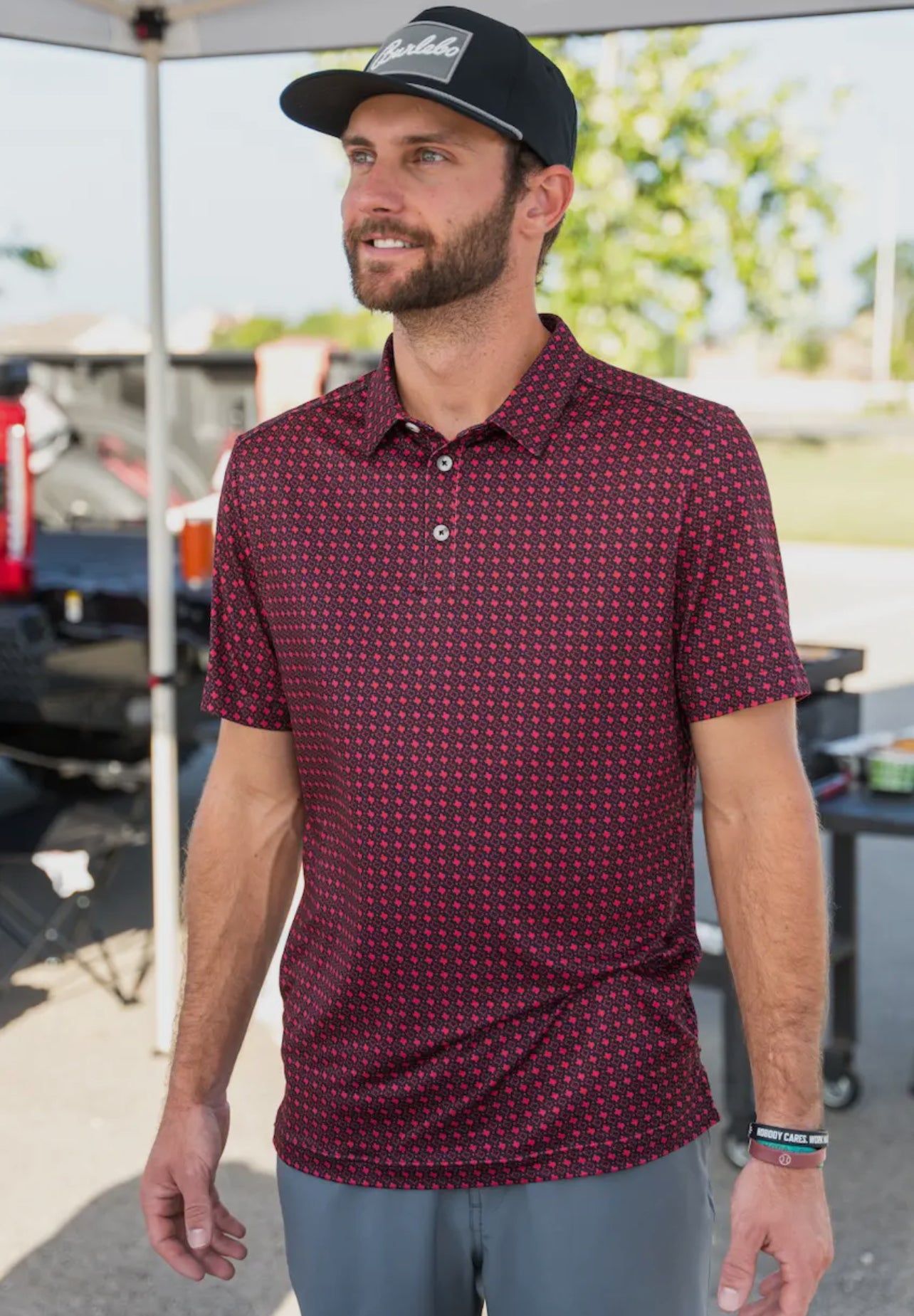 Burlebo Texas Black Performance Polo