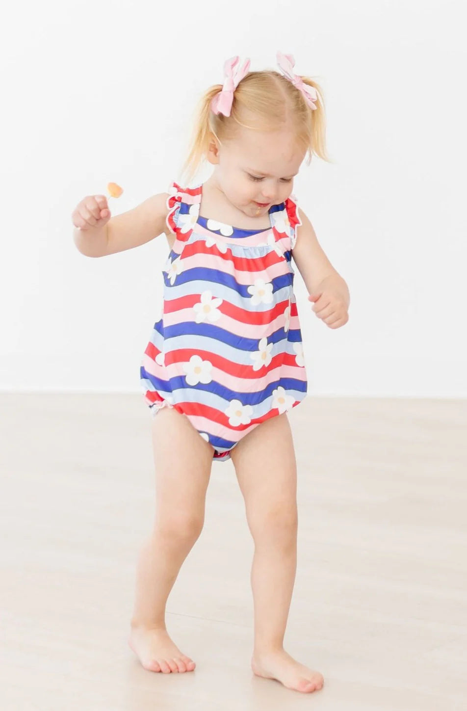 MR July Vibes Ruffle Cross Back Romper