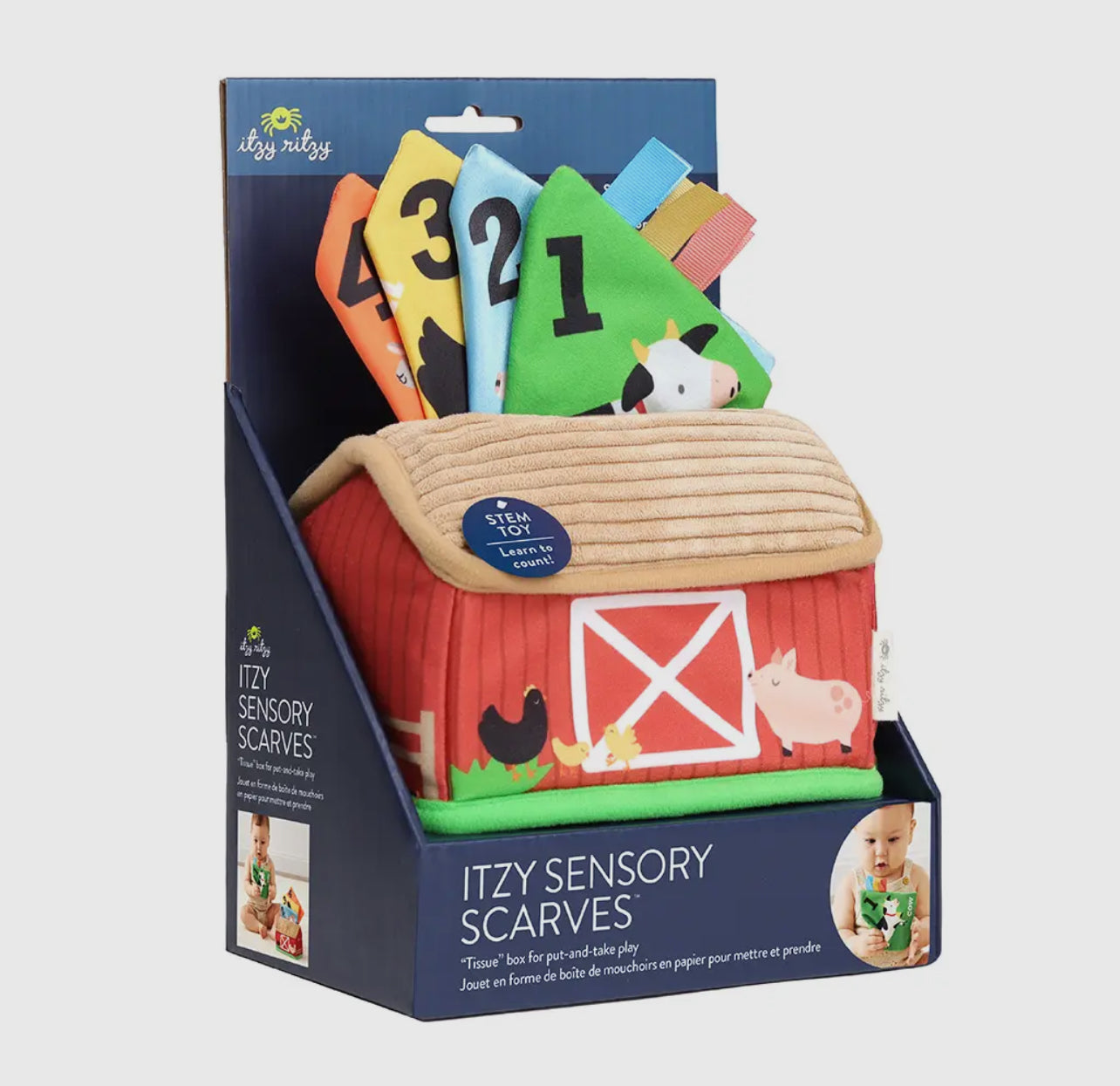 Itzy Ritzy Sensory Scarves Pull-And-Take Toy