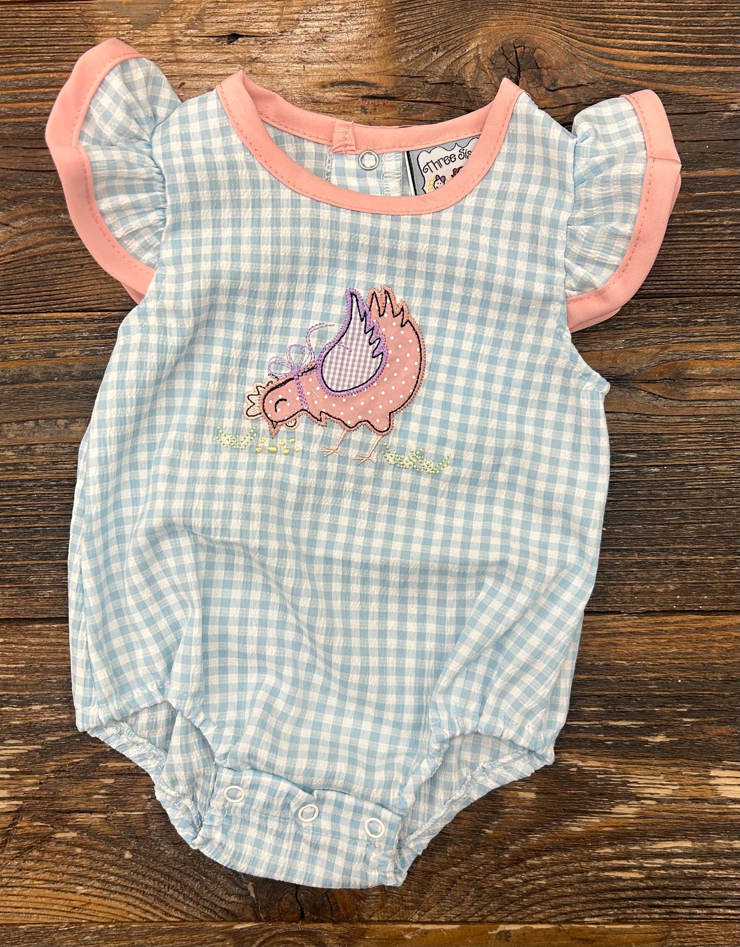 Three Sisters Chicken Applique Bubble