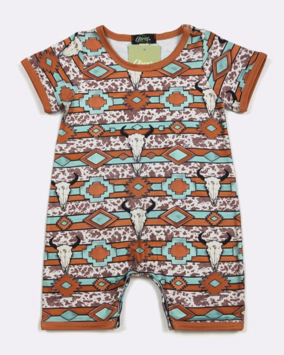 Aztec Longhorn Romper