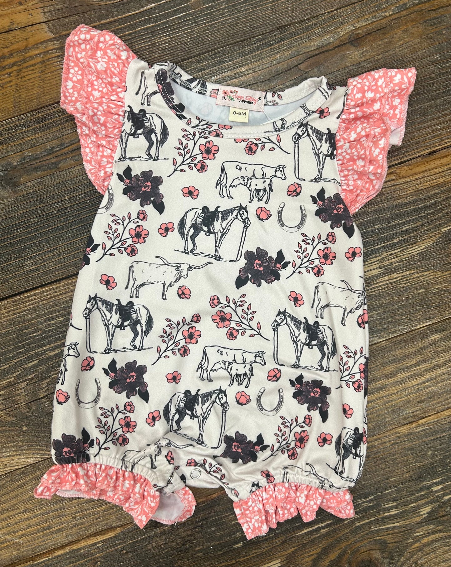 Coral Frontier Romper