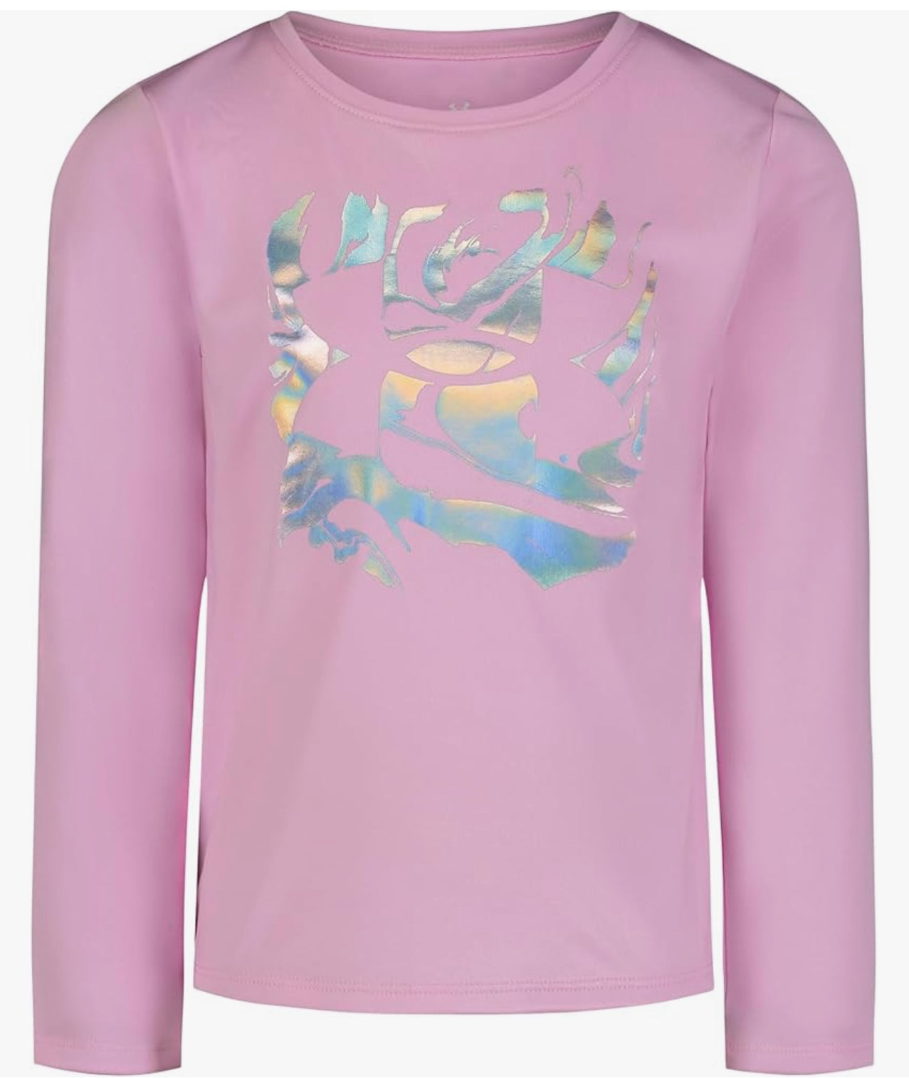 Under Armour Pink/Iridescent Logo LS