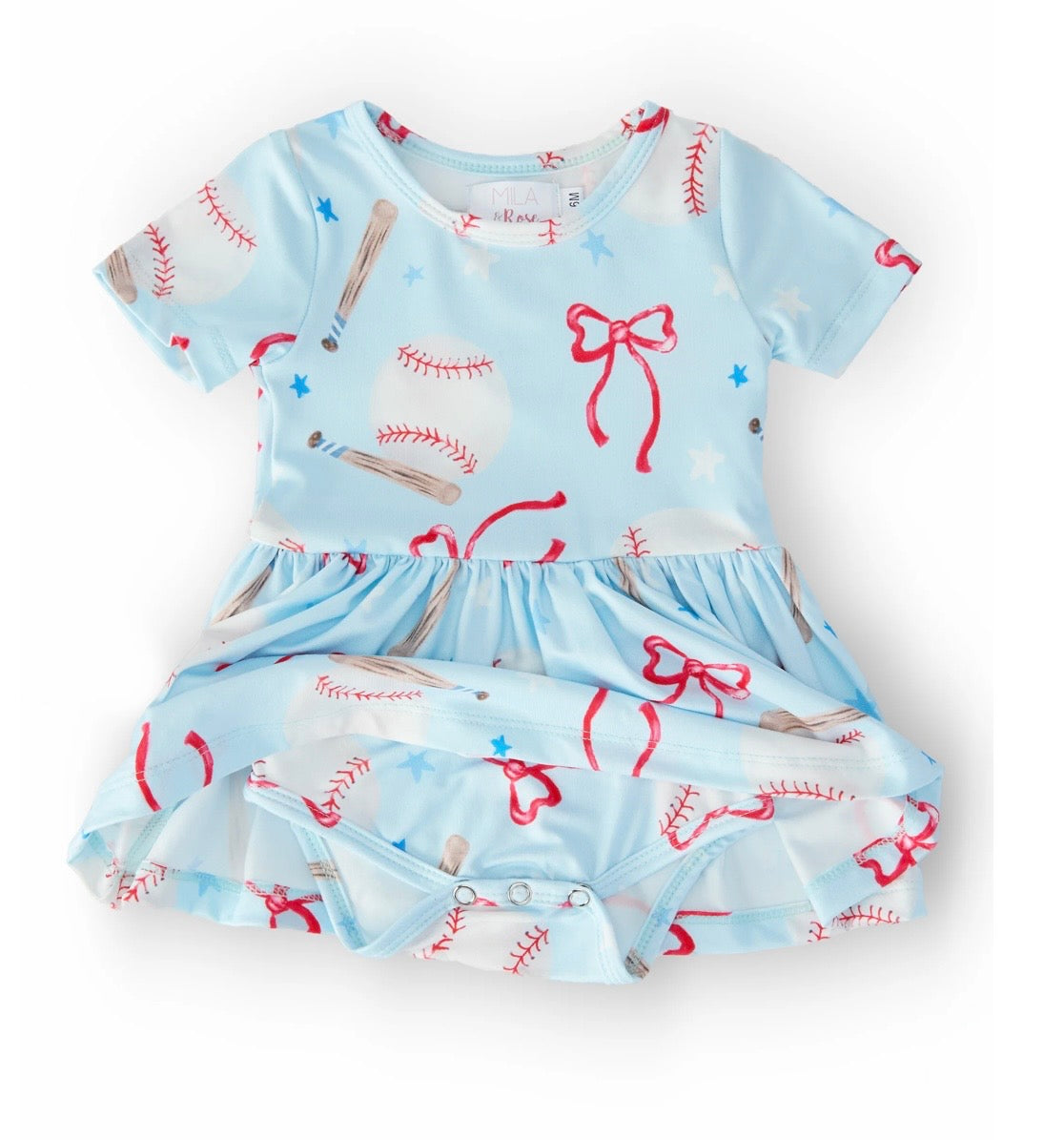 M&R Grand Slam S/S Twirl Bodysuit