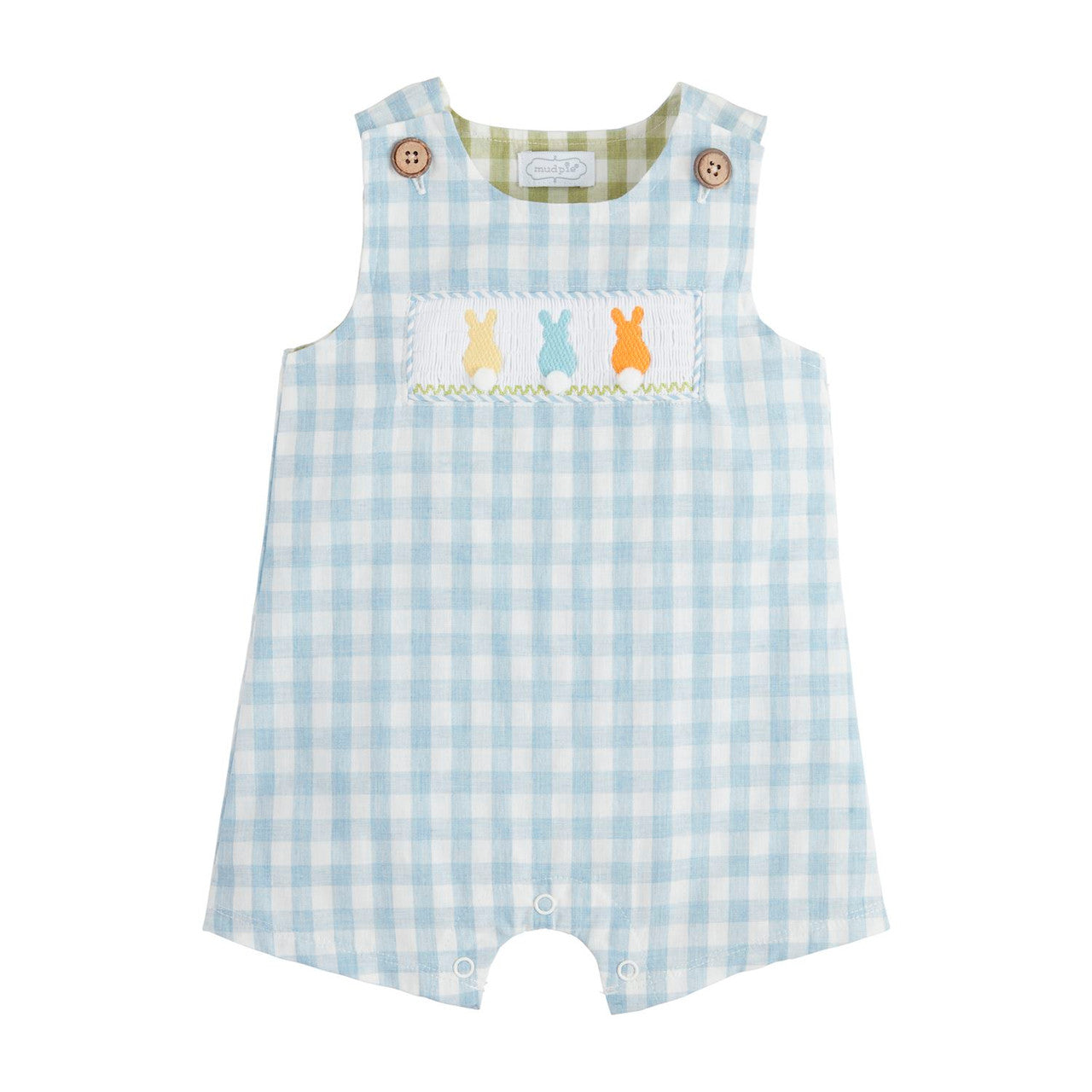 Mudpie Gingham Bunny Jon Jon