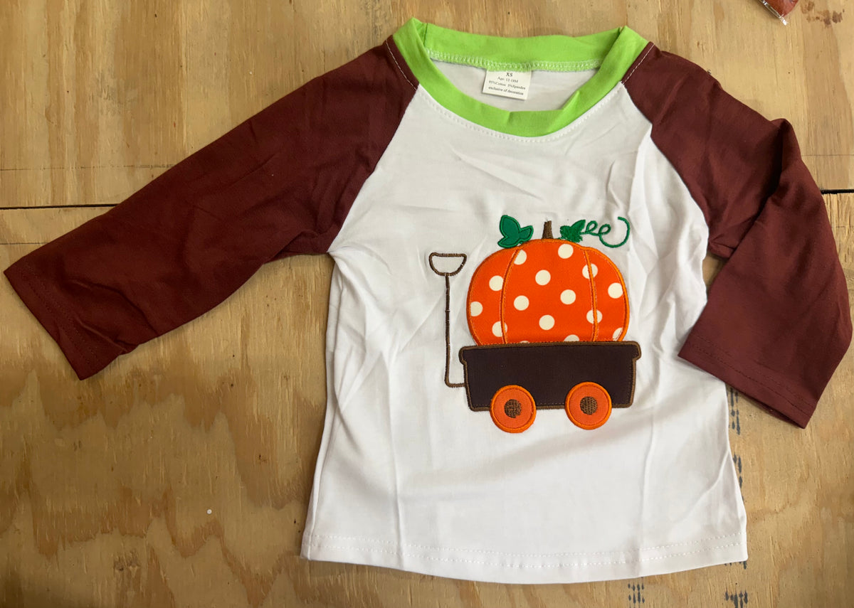 Polka Pumpkin Raglan
