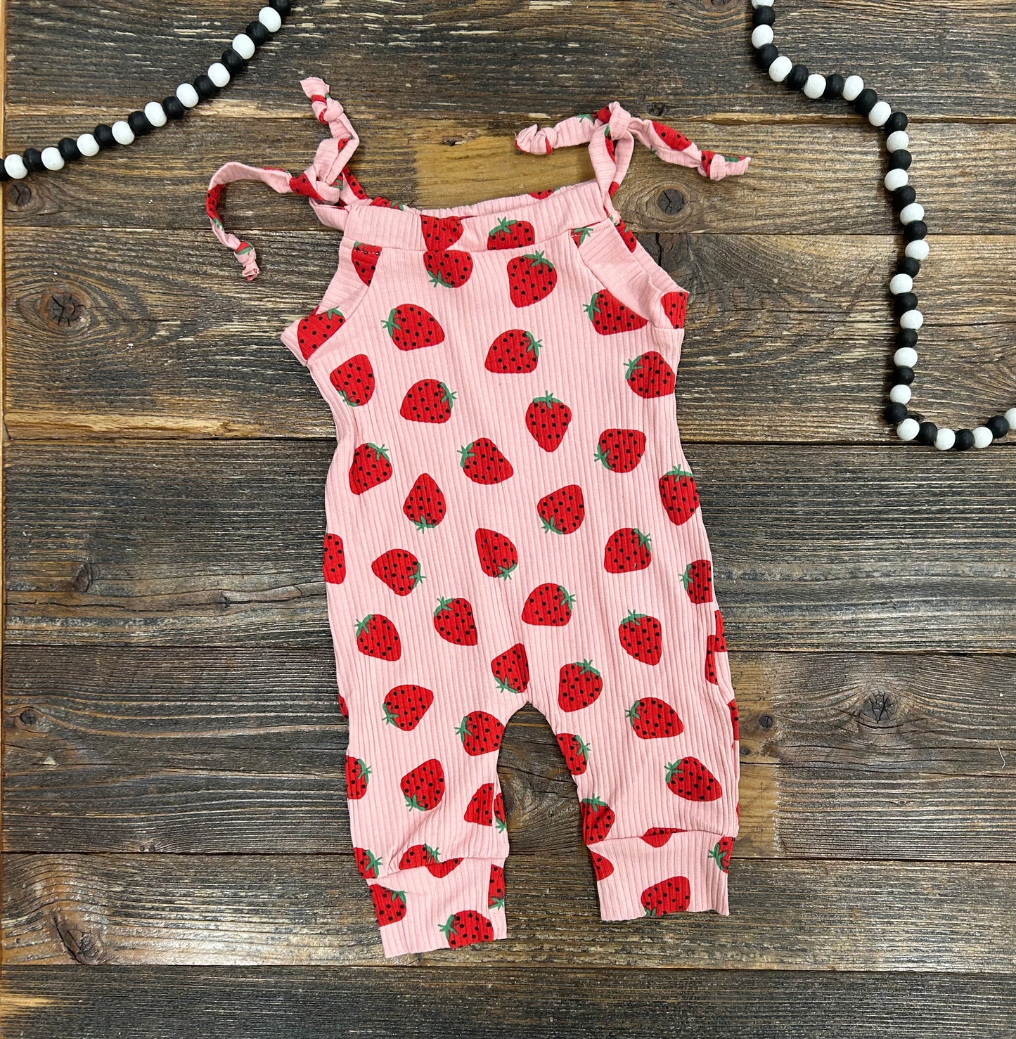 Spring Strawberry Jumpsuit