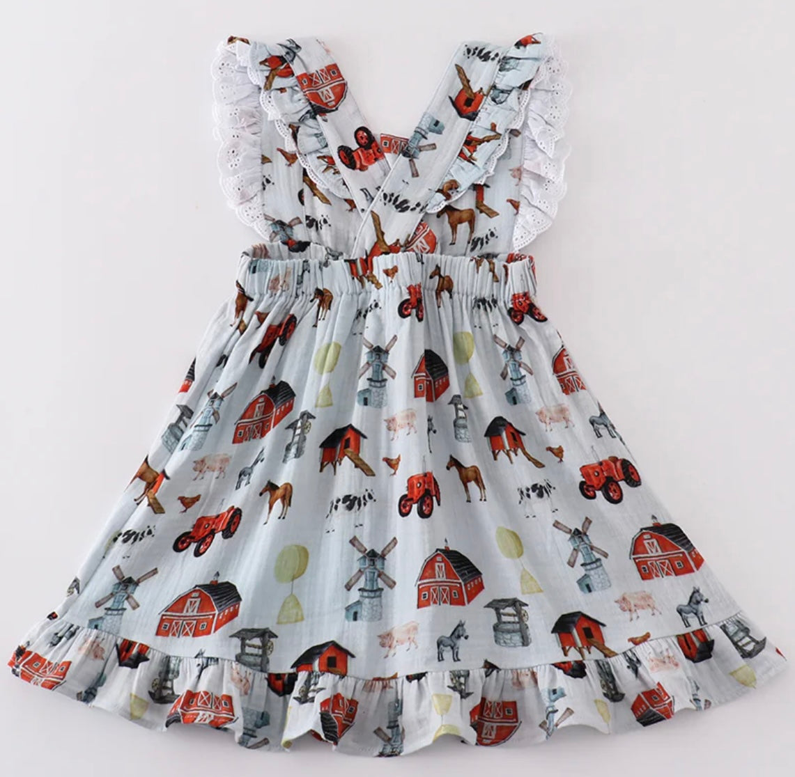 Farm Muslin Ruffle Dress