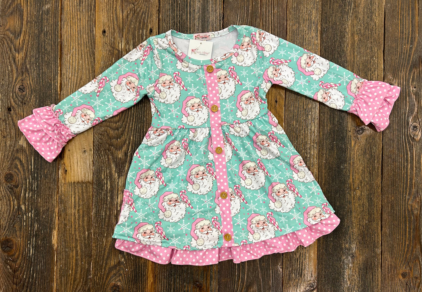 Aqua Noel Ruffle Dress