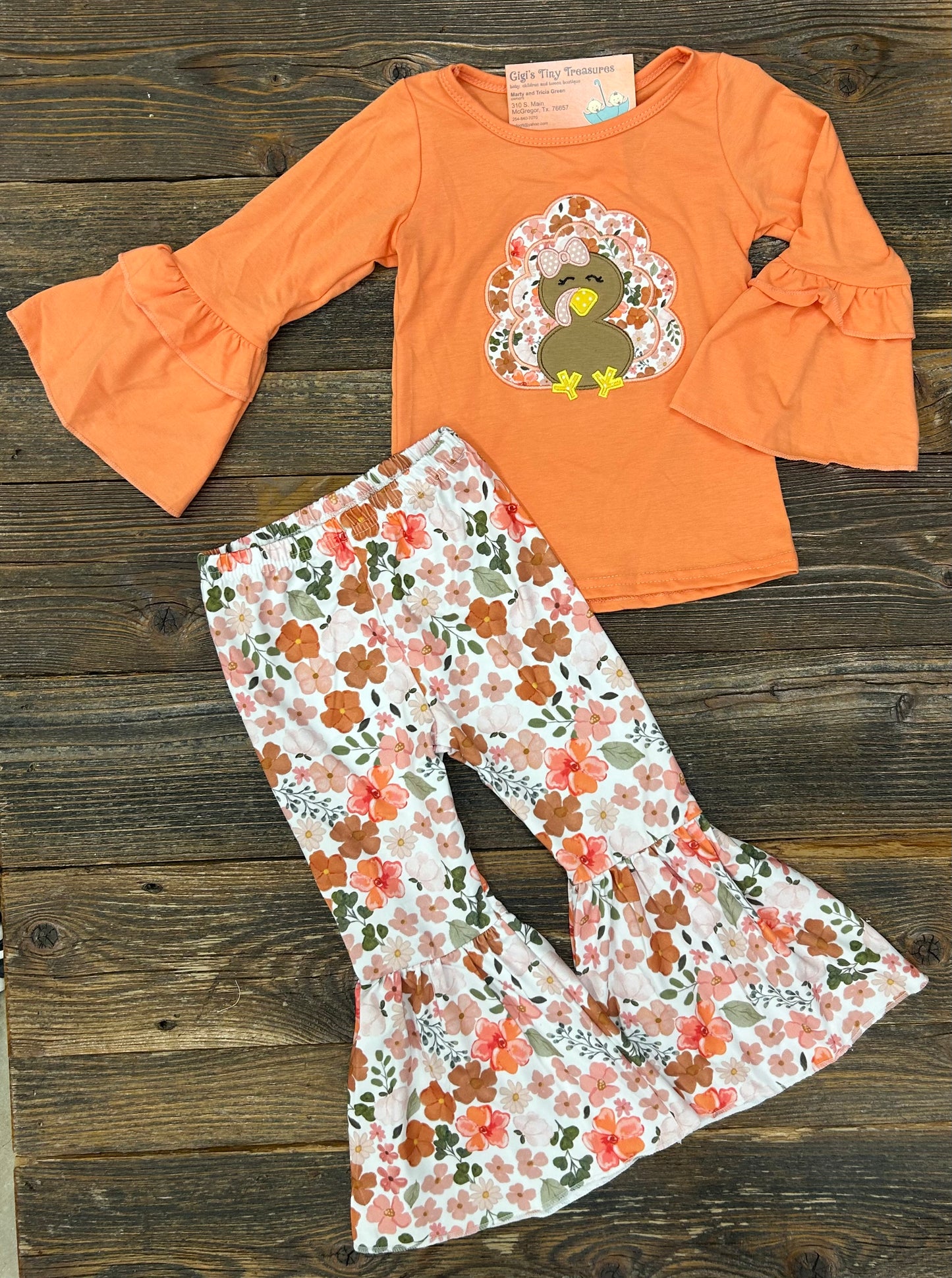 Autumn Turkey Blooms Bell Set