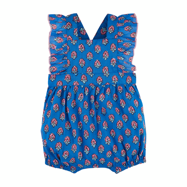 Mudpie Ruffle Print Romper
