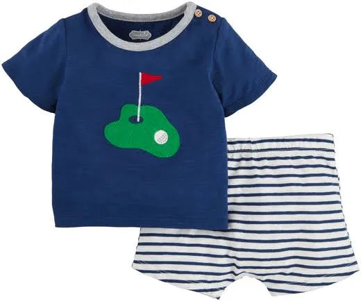 Mudpie Golf Baby Short Set