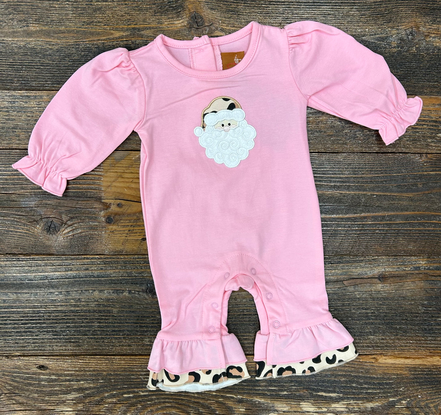 Millie Jay Leopard Santa Romper