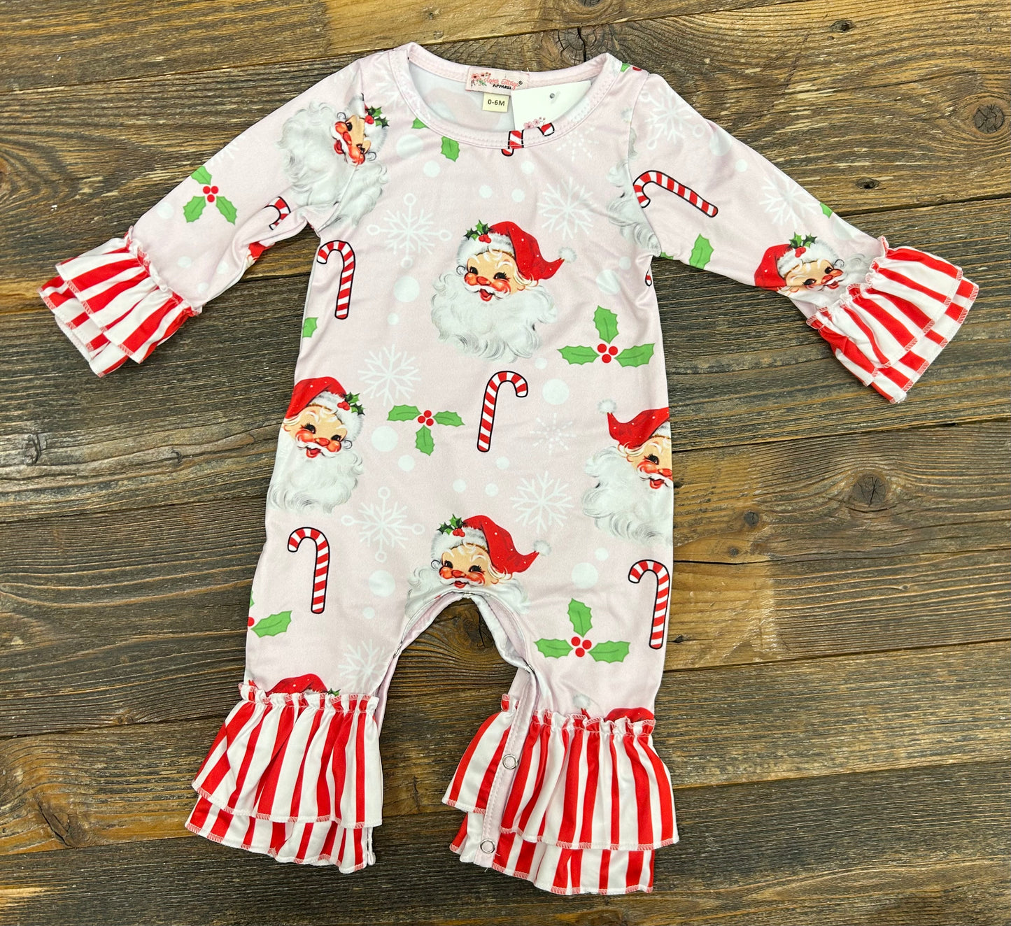 Holly Jolly Ruffle Romper