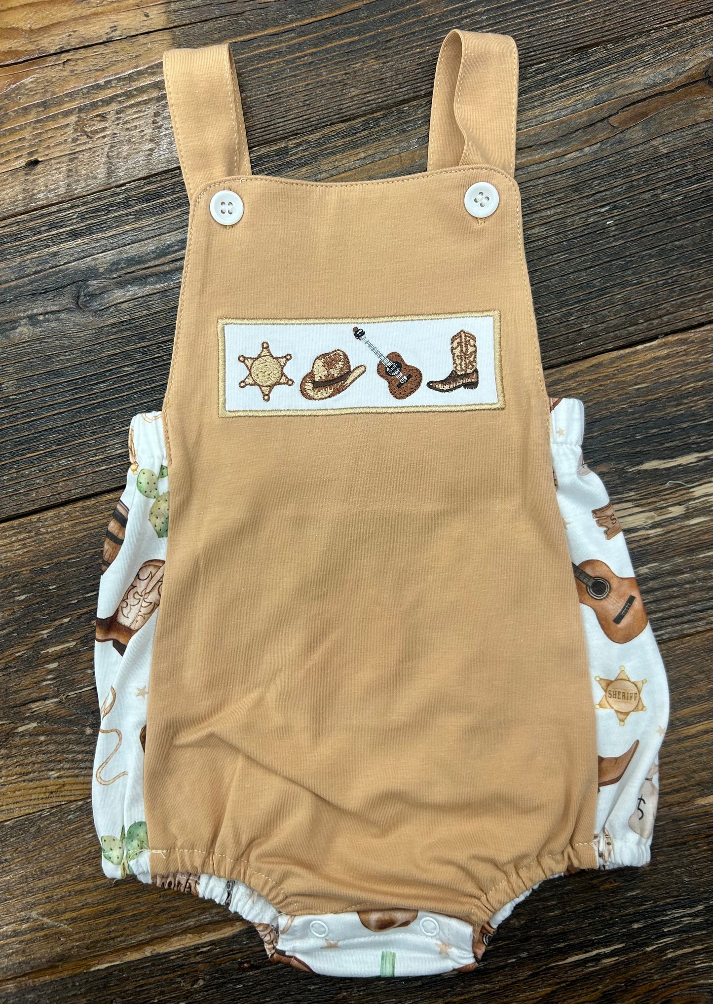 Western Cowboy Embroidered Bubble