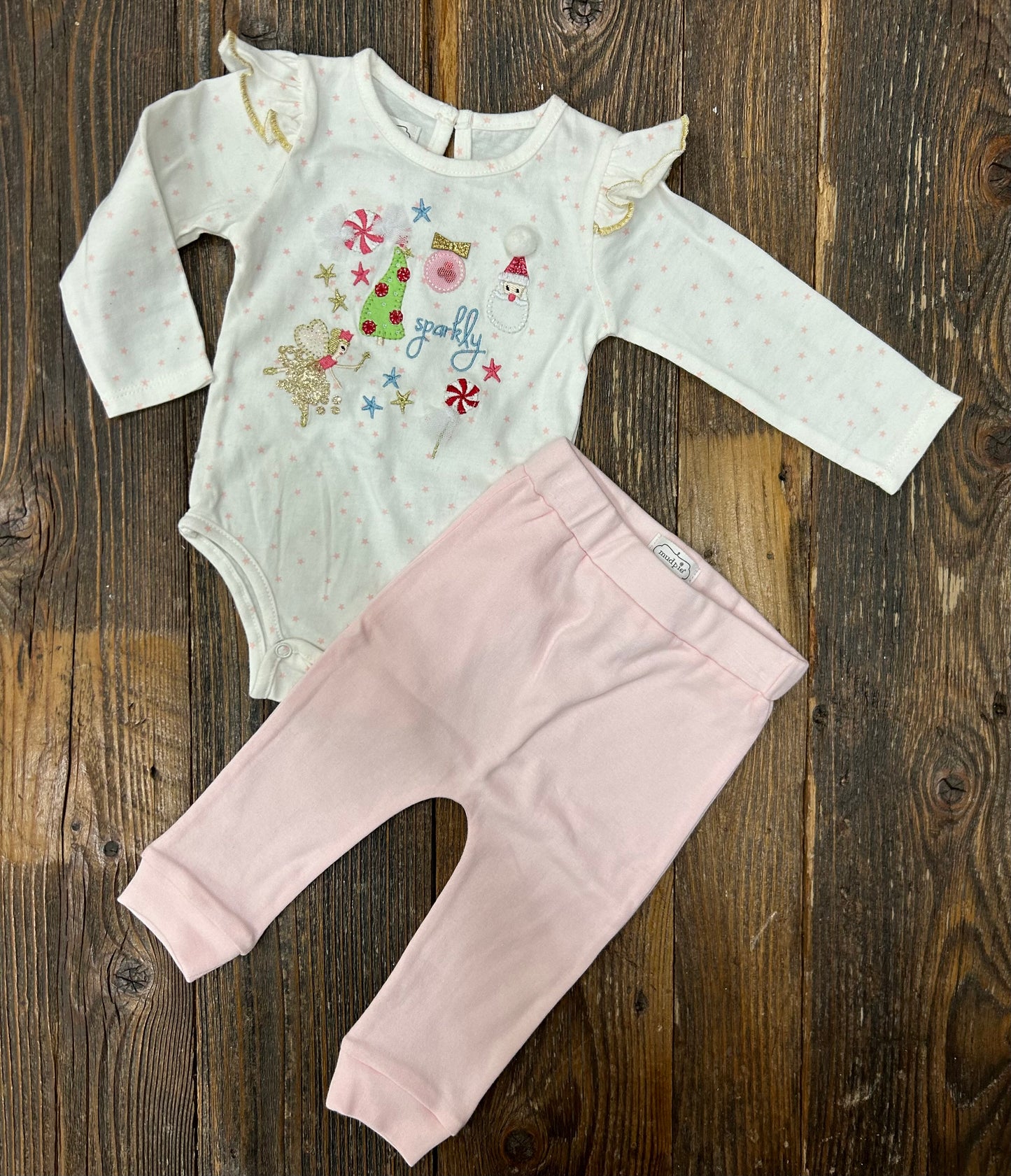 Mudpie Sparkly 2 Piece Set