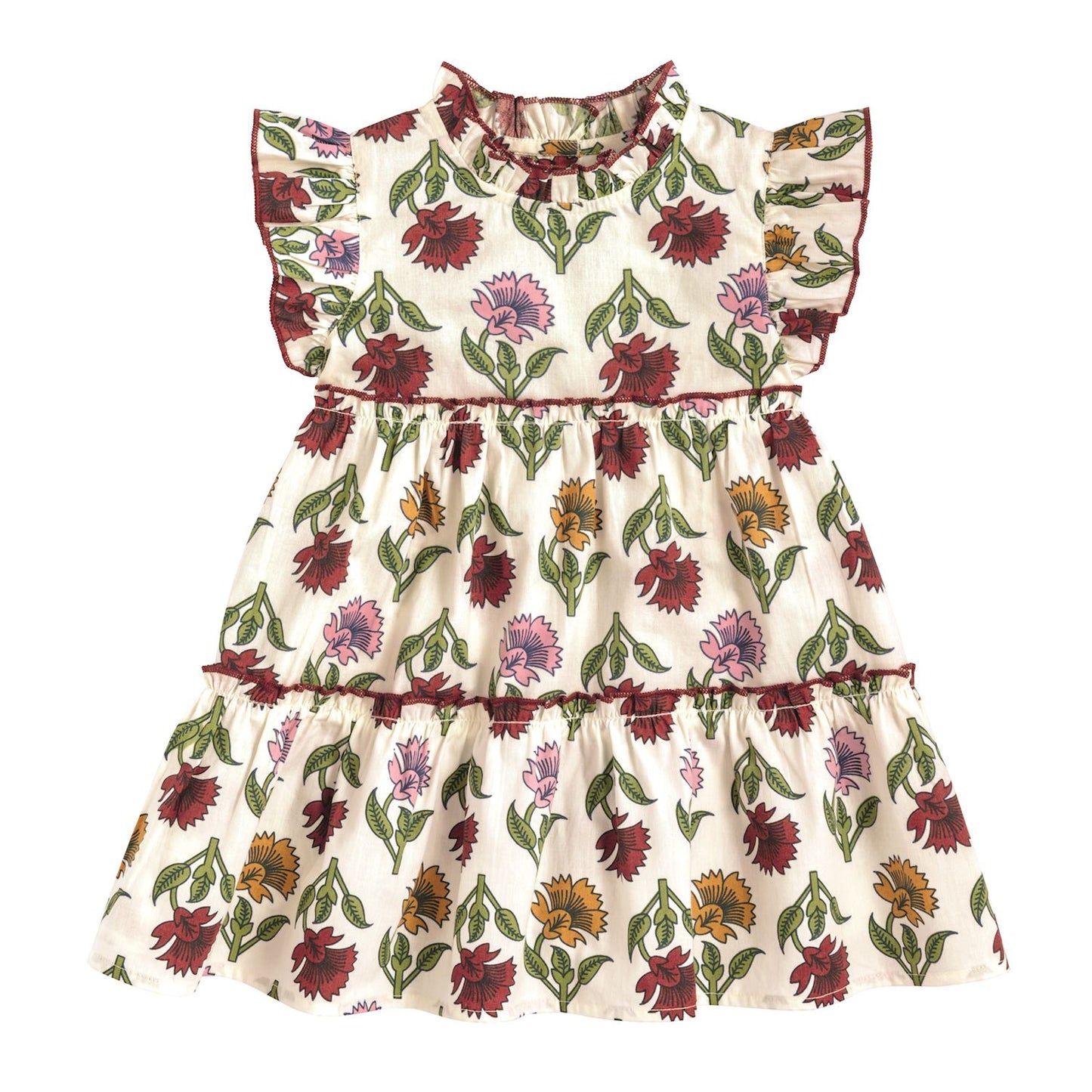 Mudpie Multi-Floral Ruffle Dress