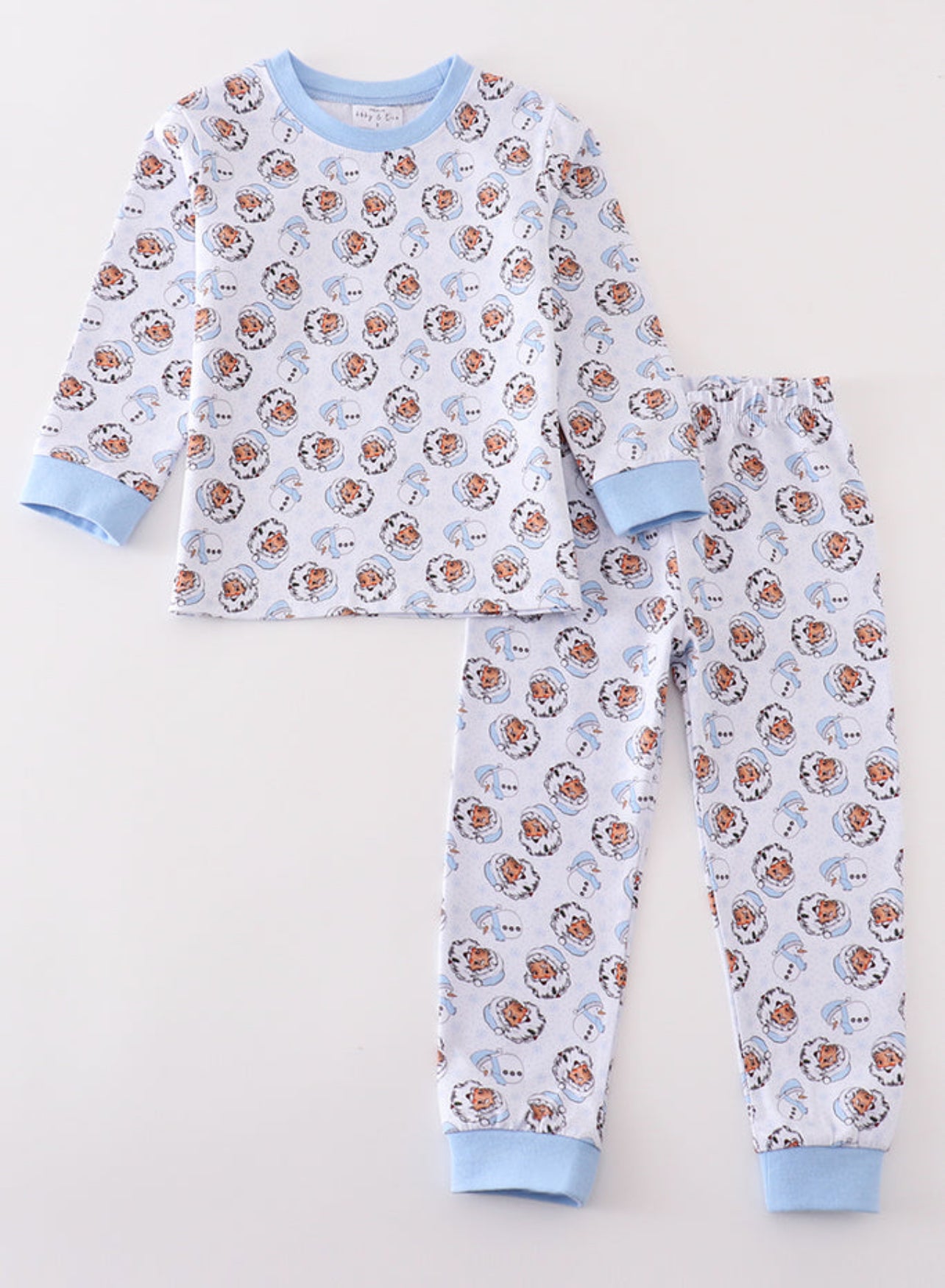 Blue Santa Pant Set