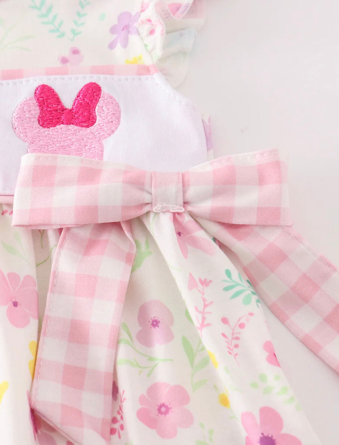 Pink Floral Mouse Bloomer Set