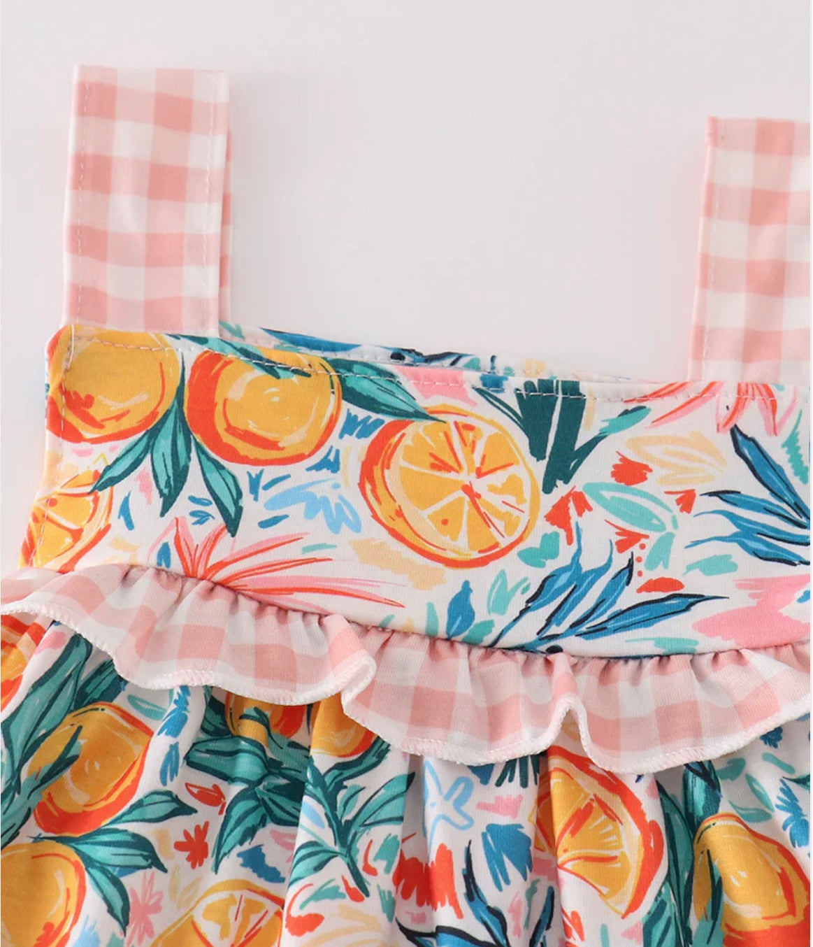 Citrus Bloom Ruffle Short Set