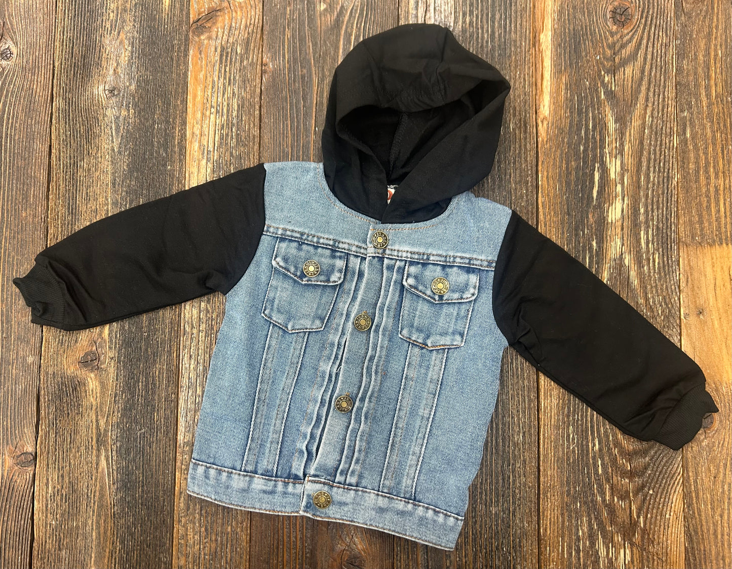 Boys Hooded Denim Jacket