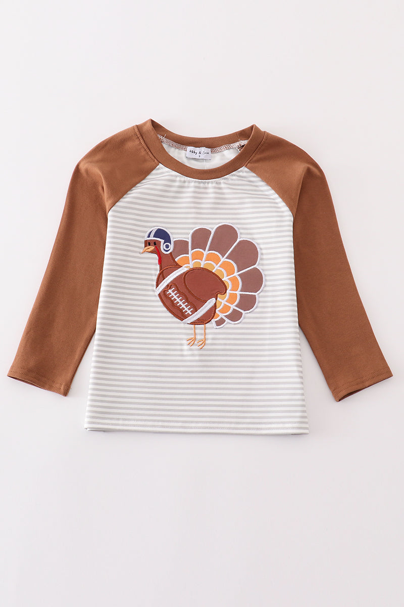 Rust Stripe Turkey Long Sleeve