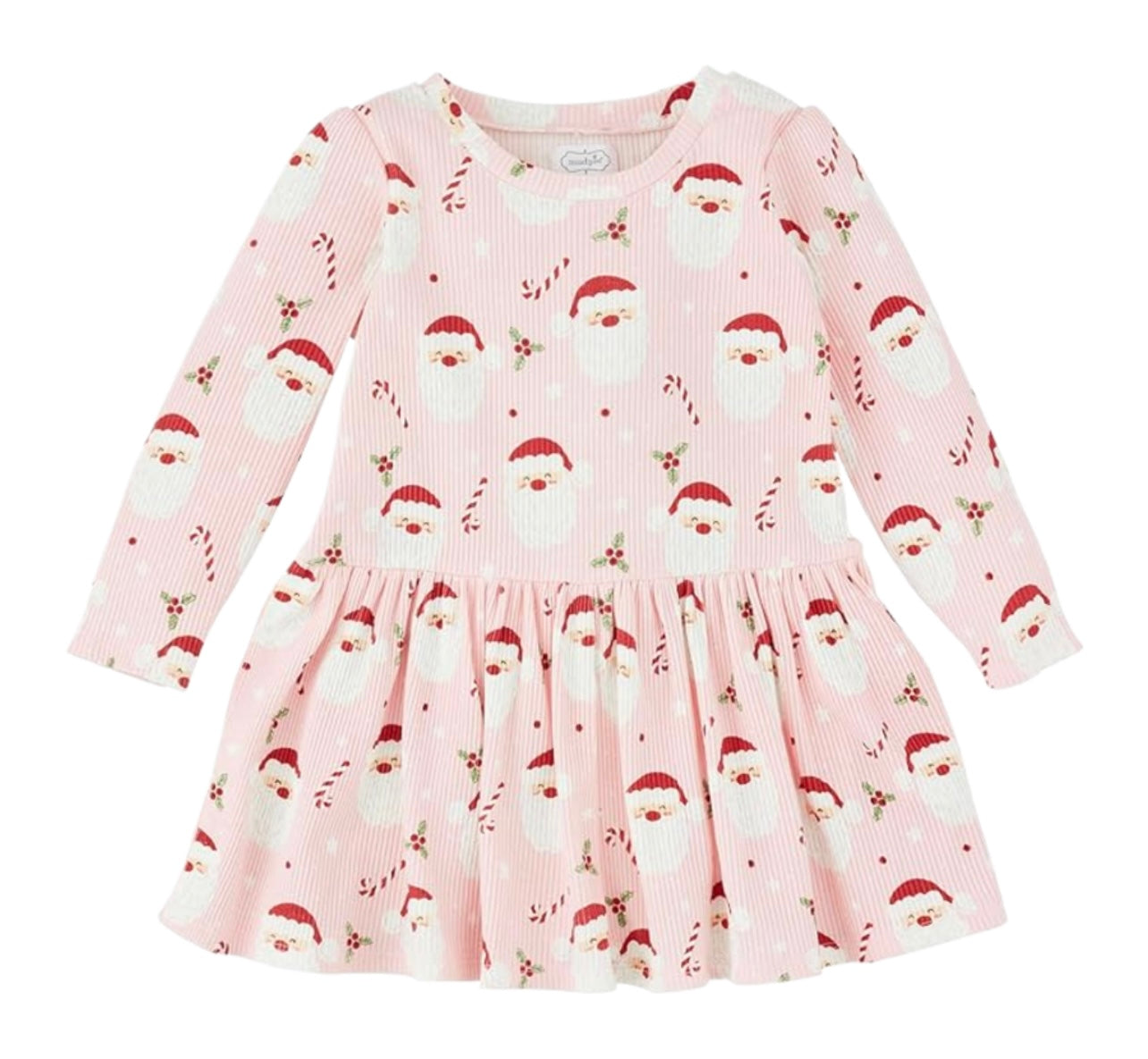 Mudpie Pink Santa T-Shirt Dress