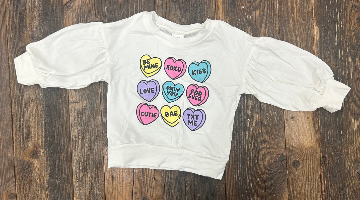 Candy Hearts Pullover