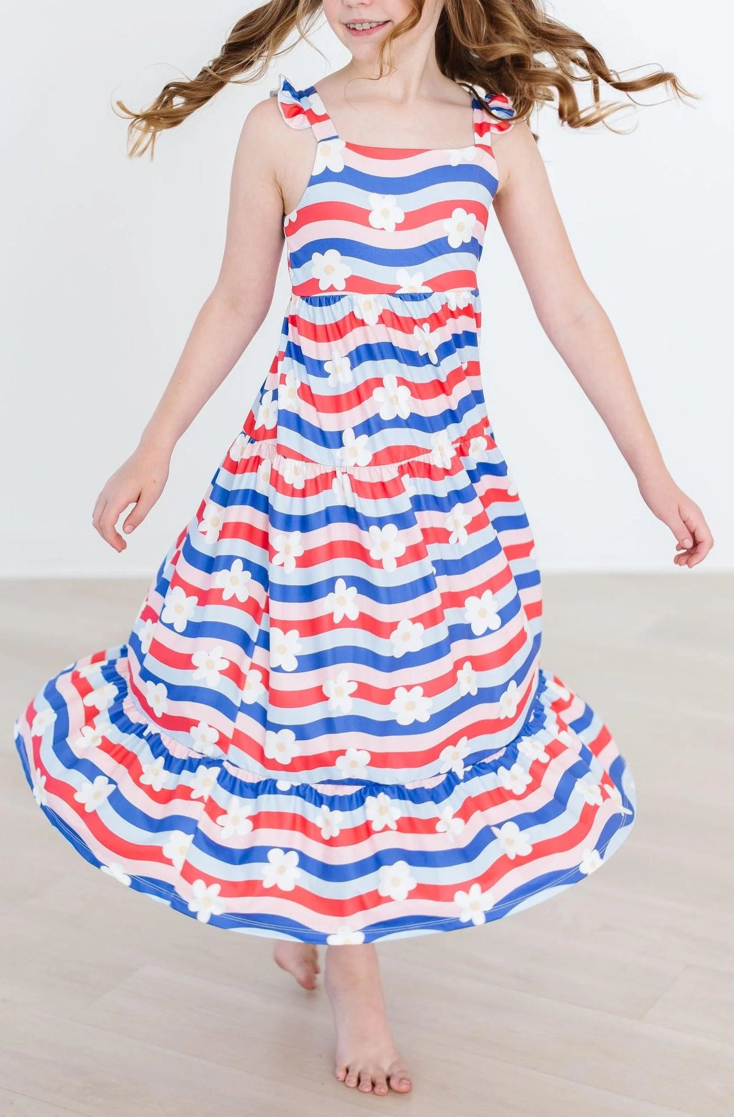 MR July Vibes Ruffle Maxi Dress