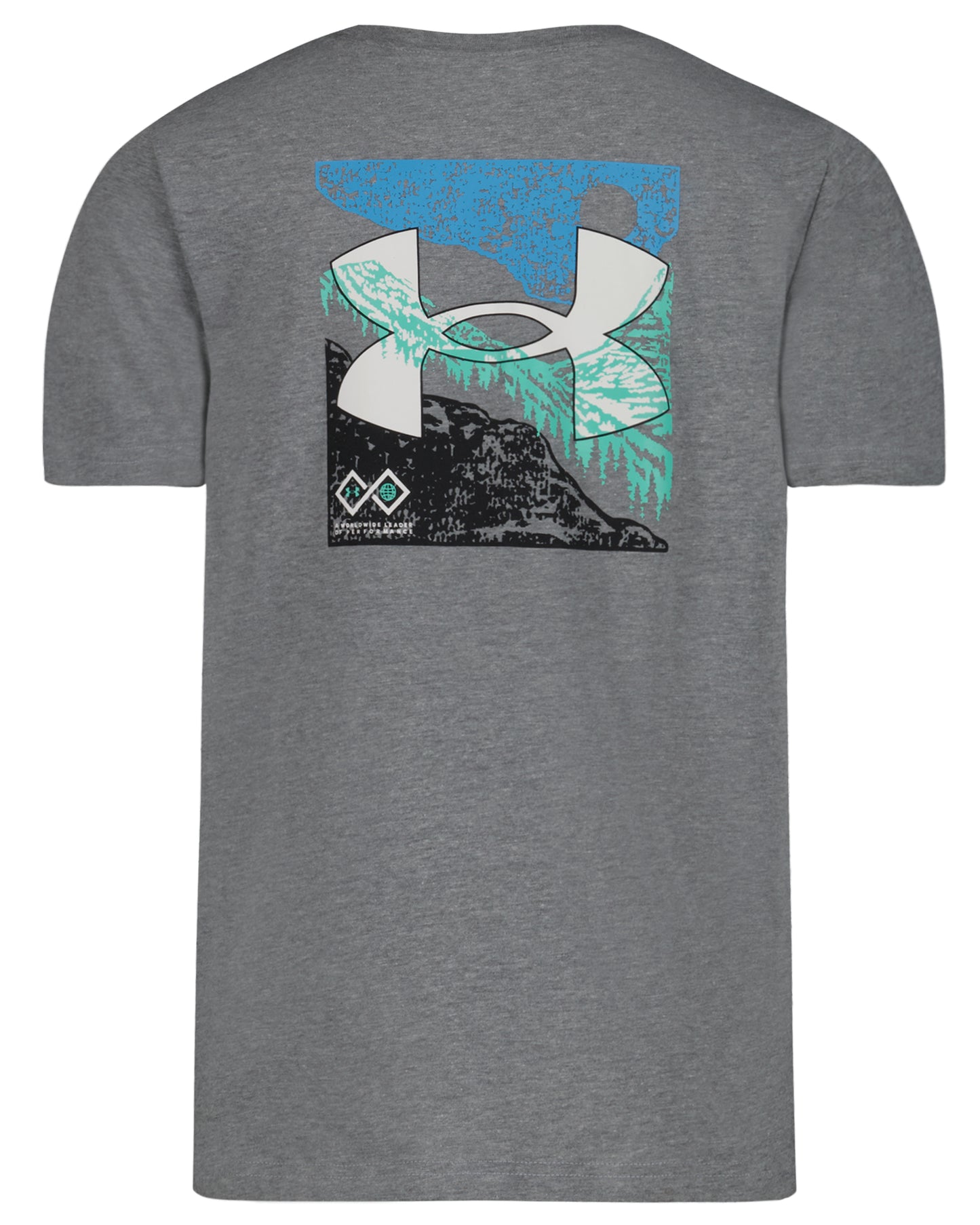 Under Armour Pitch Gray Heather Mountain Logo Tee