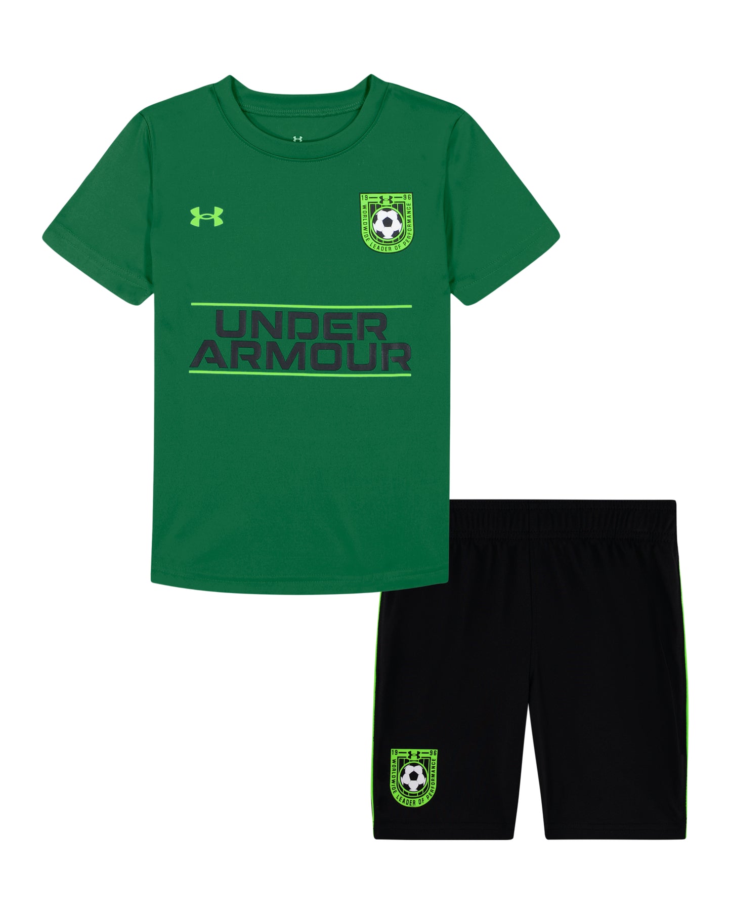 Under Armour Kelly Green Logo Soccer Short Set