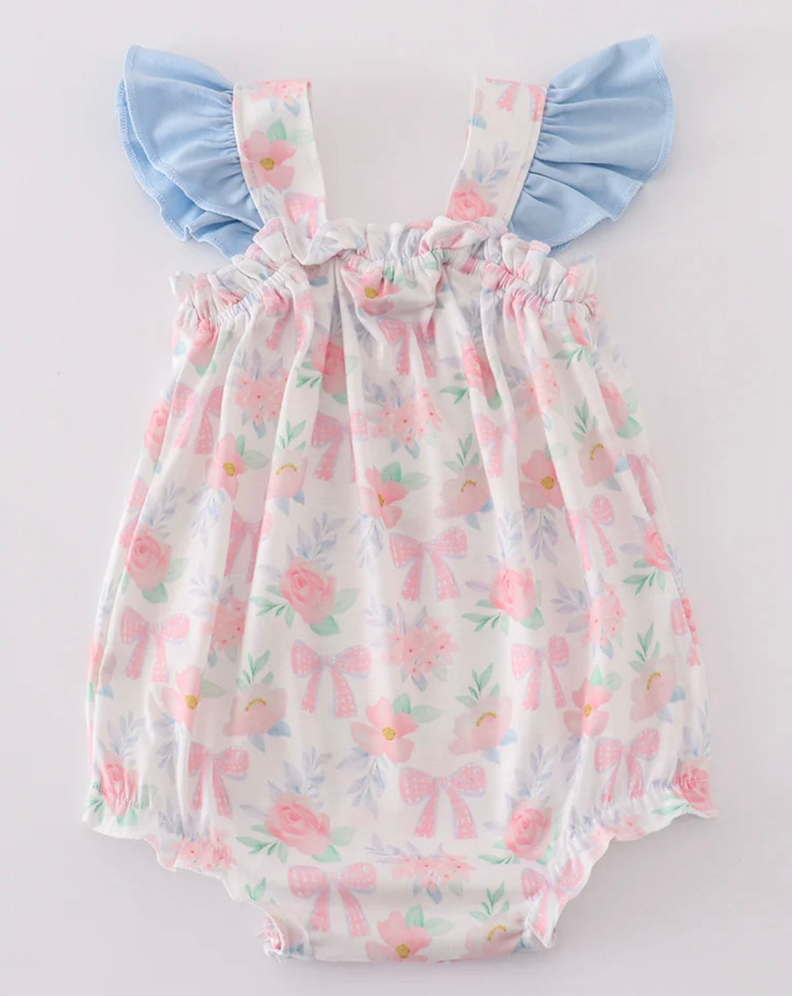 Pink Floral Bow Bubble