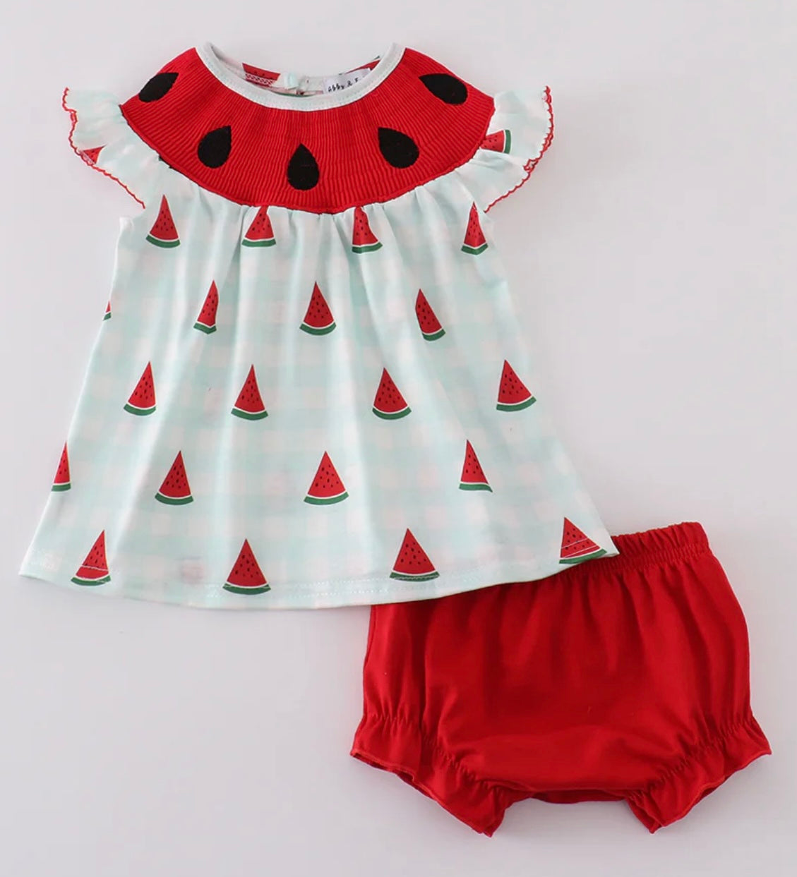 Watermelon Embroidered Bloomer Set