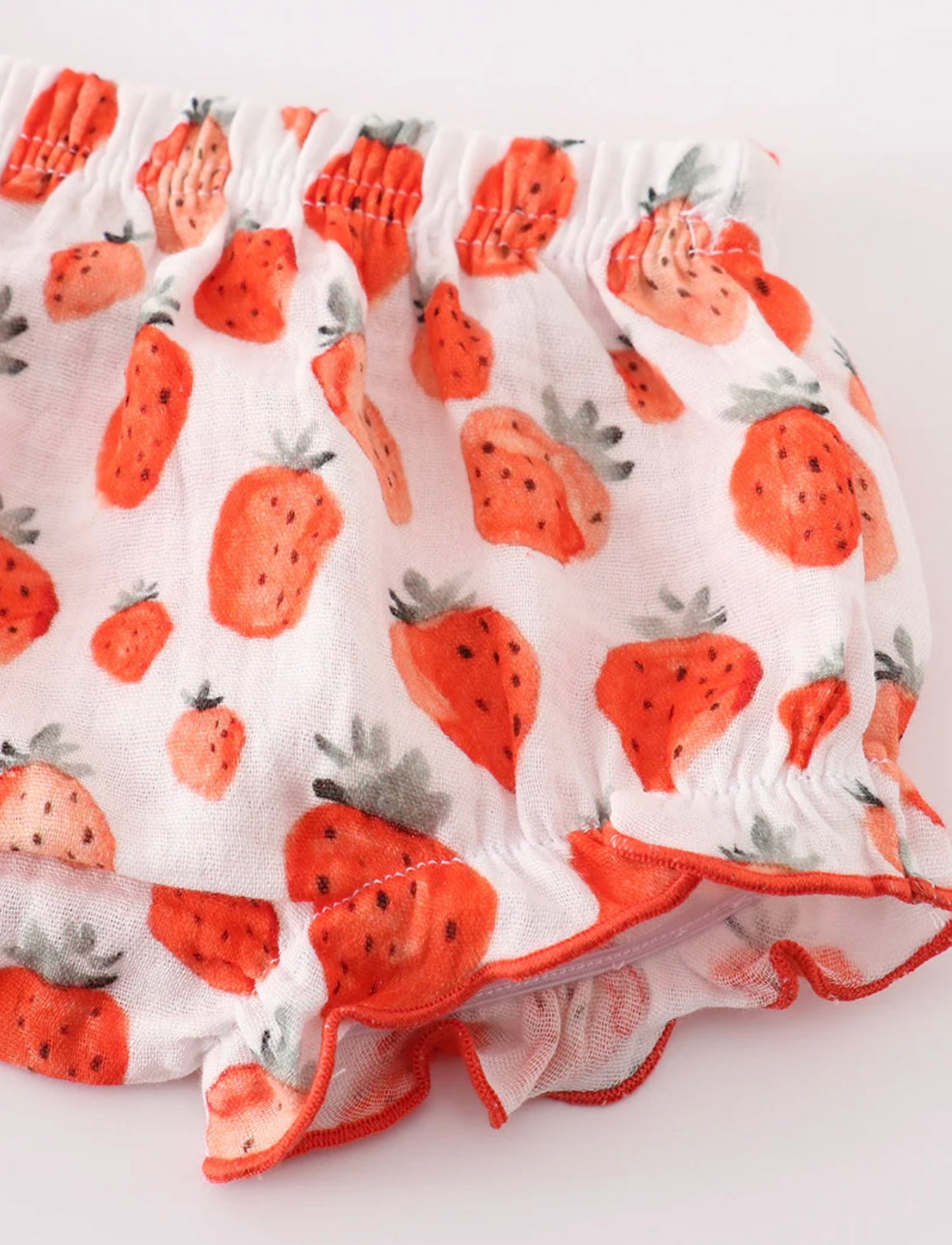Strawberry Smocked Bloomer Set