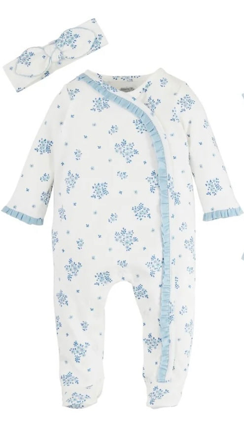 Mudpie Ditsy White Floral Sleeper