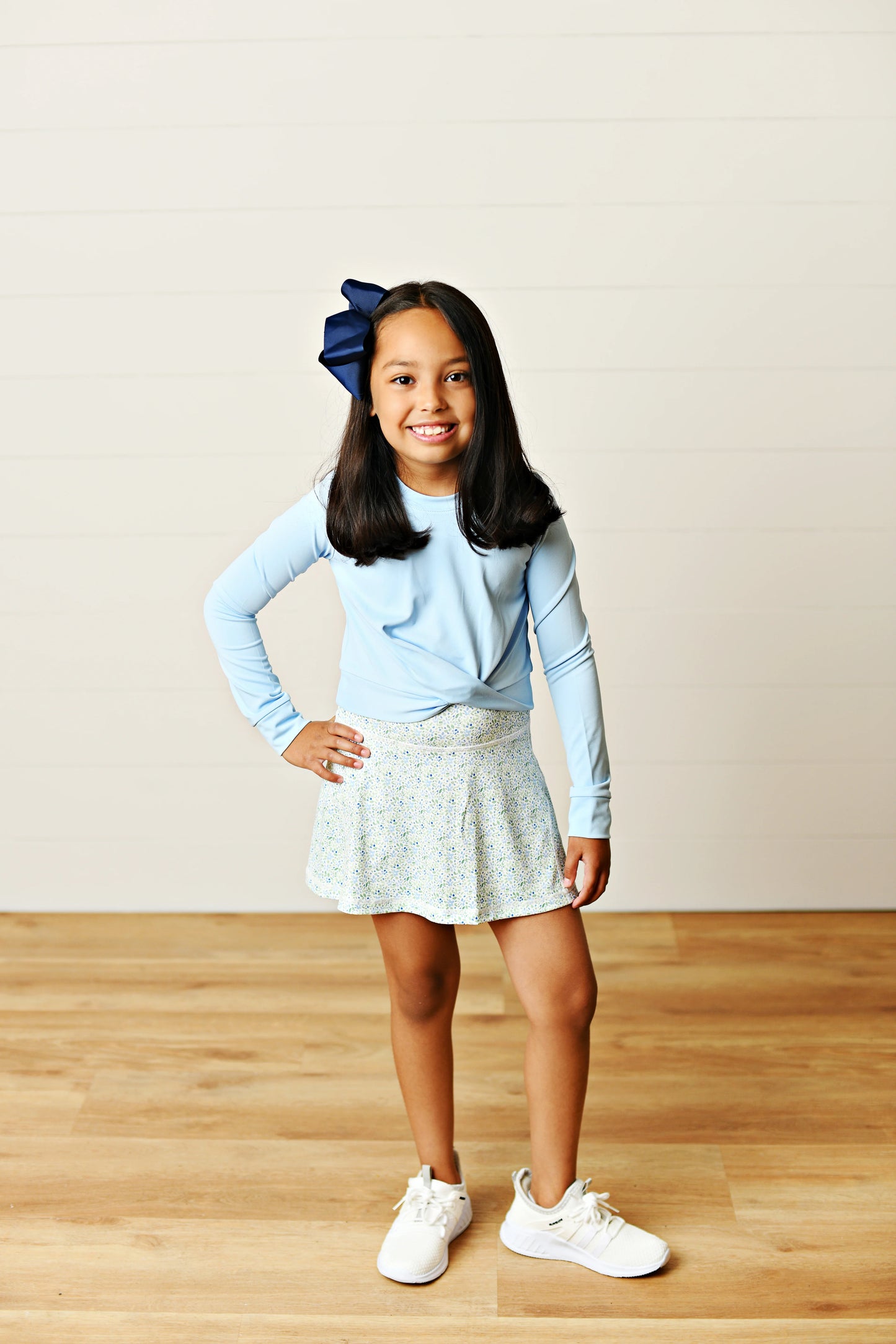 Swoon Active Blue Floral Tennis Skirt