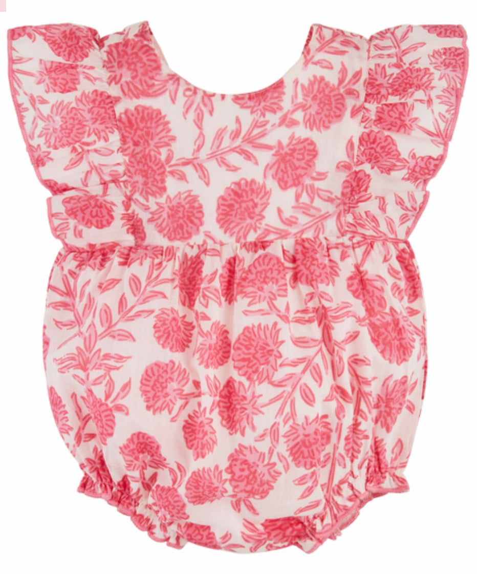 Mudpie Ruffle Pink Block Bubble
