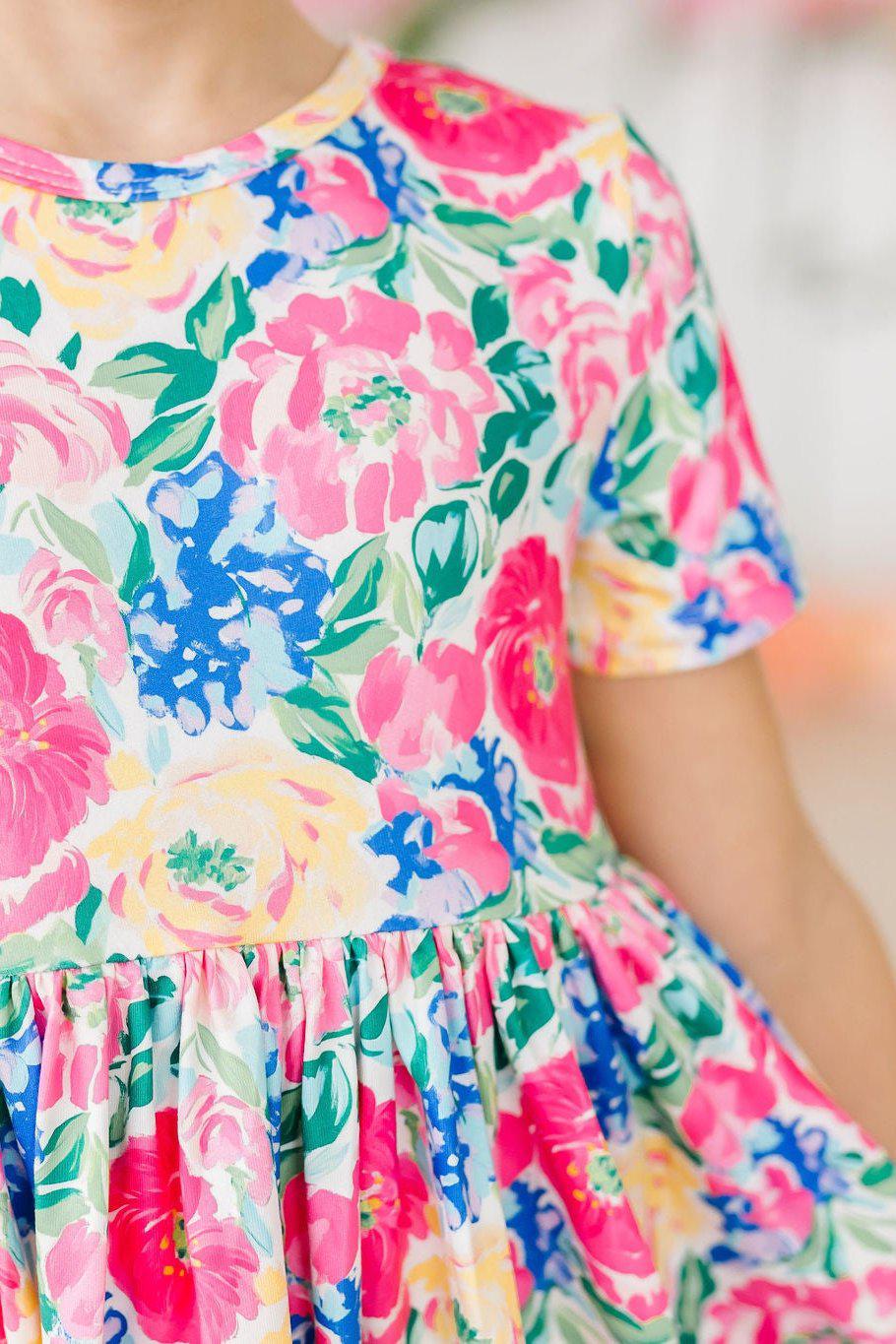 MR Wildflower Wishes S/S Pocket Twirl Dress