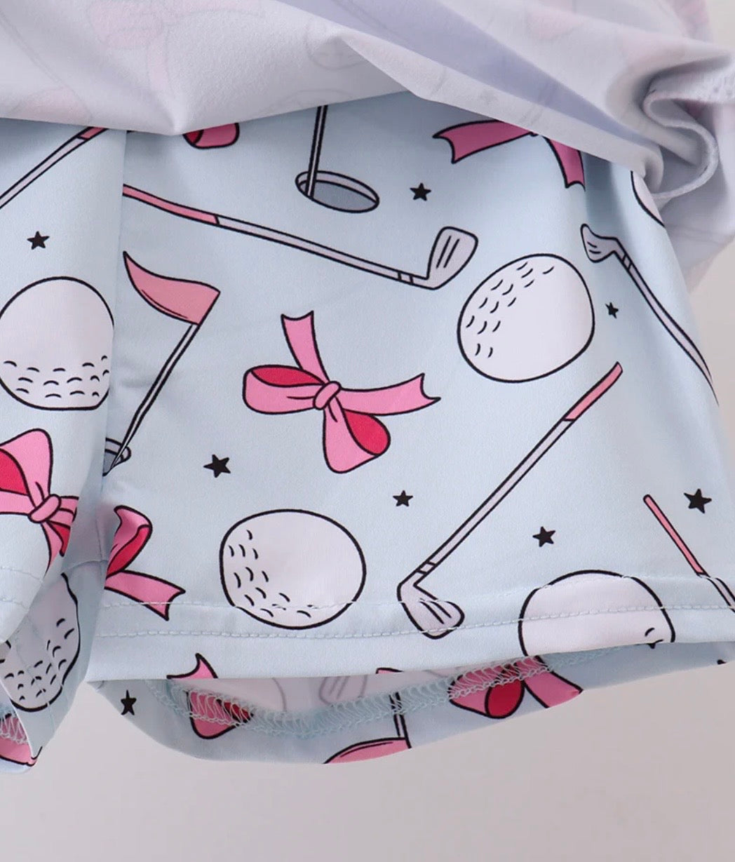 Golf + Bow Skort Set