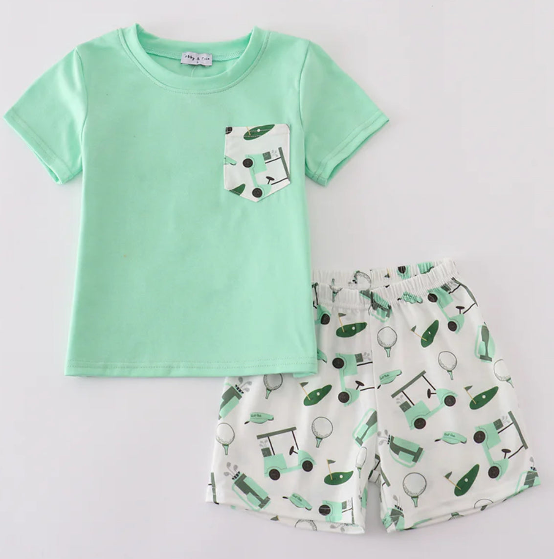 Green Golf Short Set