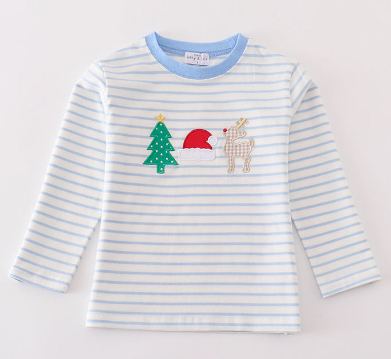 Blue Stripe All Things Christmas Long Sleeve