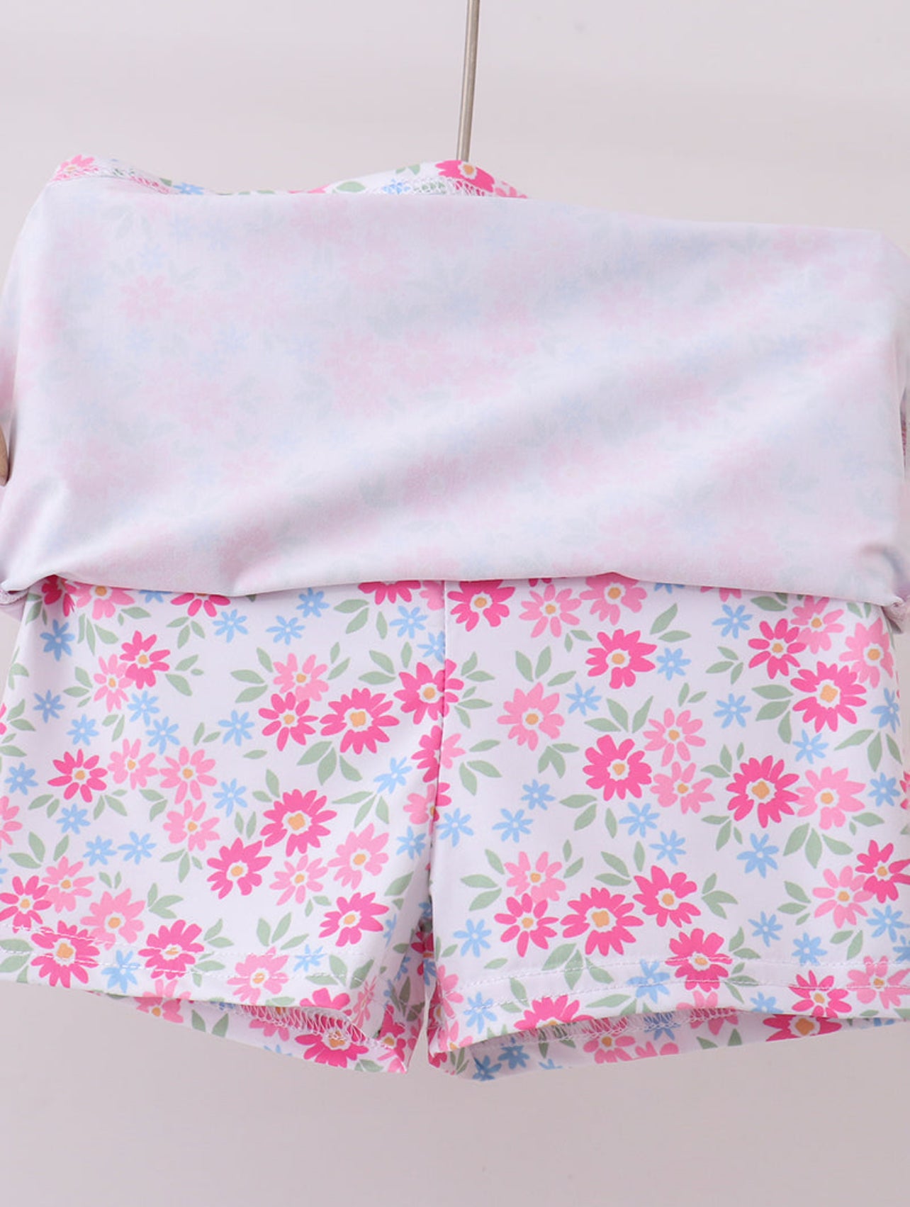 Pink Floral Active Skort Set