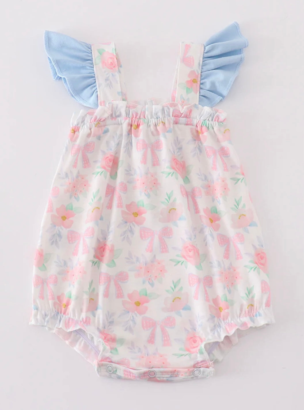 Pink Floral Bow Bubble