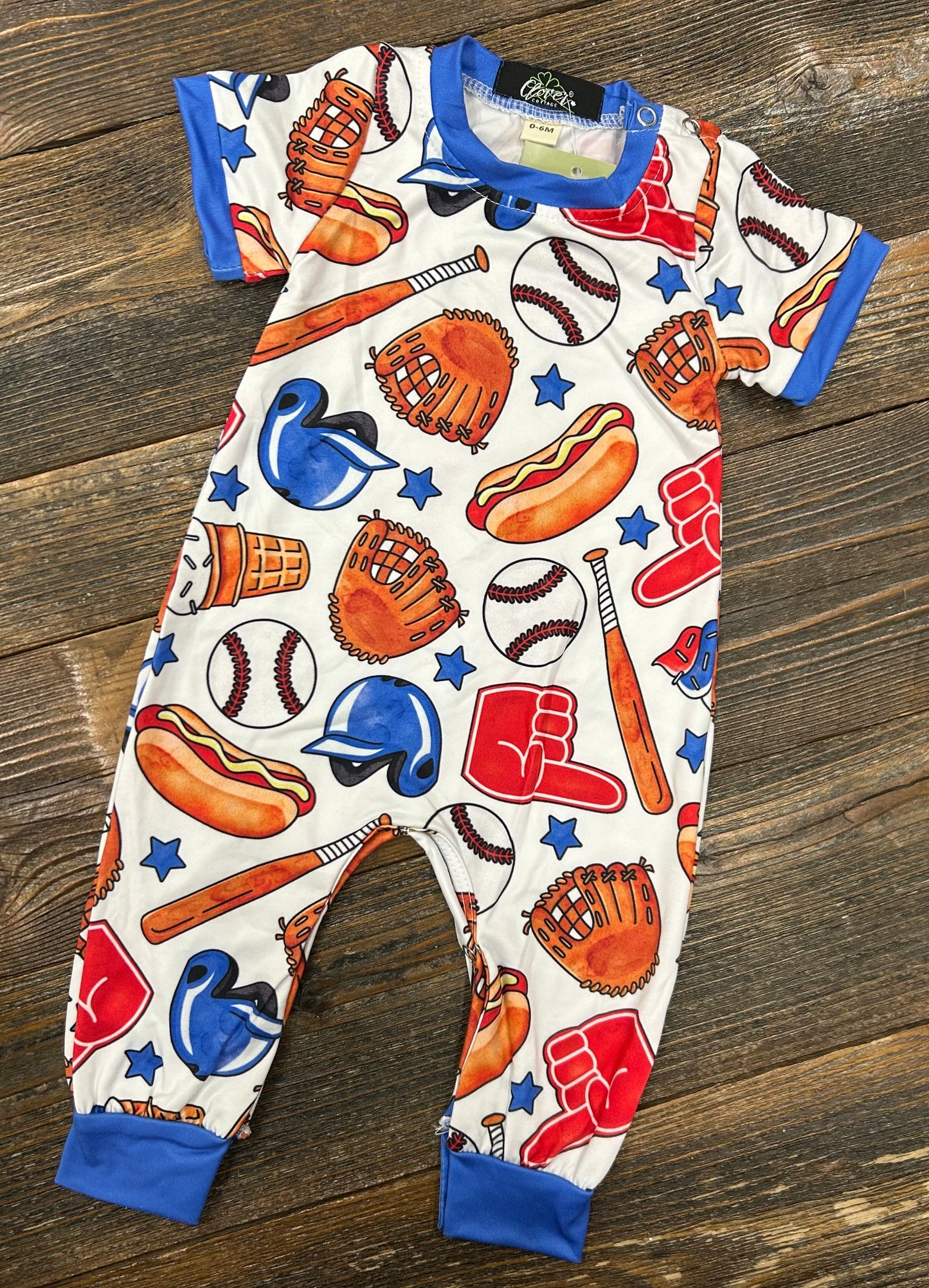 Ballpark Bash Romper
